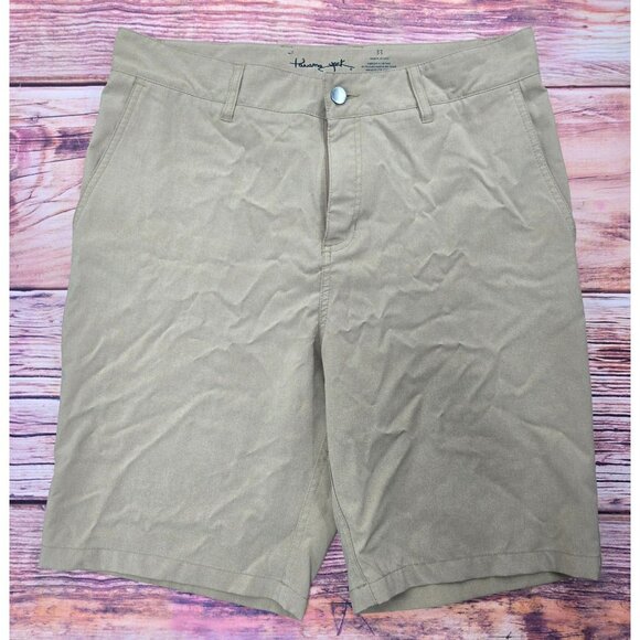 Panama Jack Mens Khaki Stretch Chino Shorts 33 - Picture 1 of 6